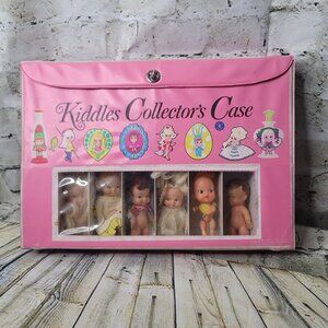 Vintage Pink Kiddles Collectors Case & 23 Dolls Large Lot